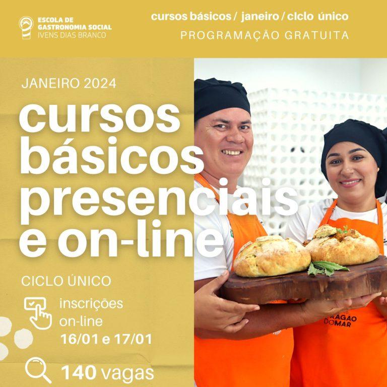 Processo seletivo: cursos básicos de janeiro/2024