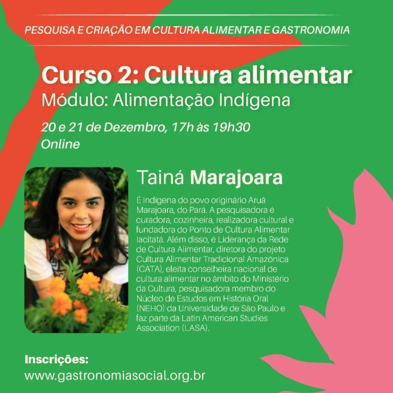 Inscreva-se: Curso online “Cultura Alimentar: Alimentação Indígena”